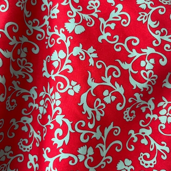 Trunks Surf n Swim Red Turquoise Lace Up Pockets Summer Pants Shorts Size L - Picture 6 of 11